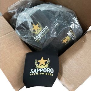 Lot of 15 Sapporo Beer Can Koozie Coozie Premium Beverage Insulator